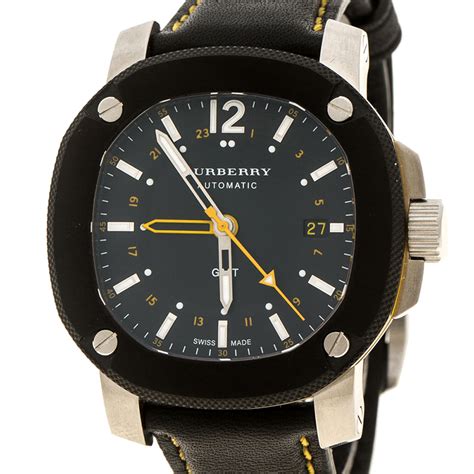 burberry britain gmt watch|burberry men's watch.